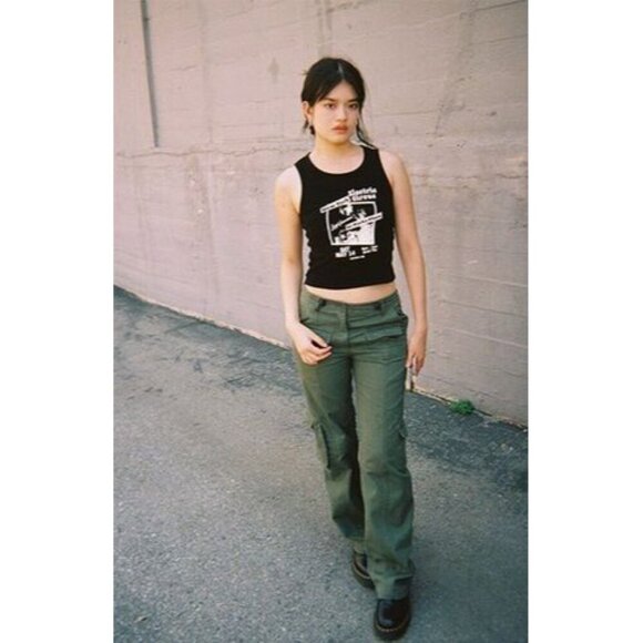 John Galt Black Electric Circus Graphic Tank Top S - Picture 3 of 7